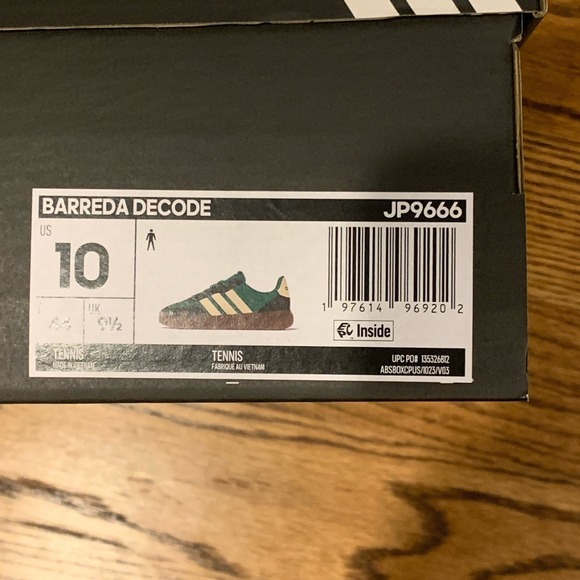 Adidas Barreda Decode Court Green Warm Vanilla Shoes Sneaker Mens Size 10 JP9666 - Picture 9 of 9